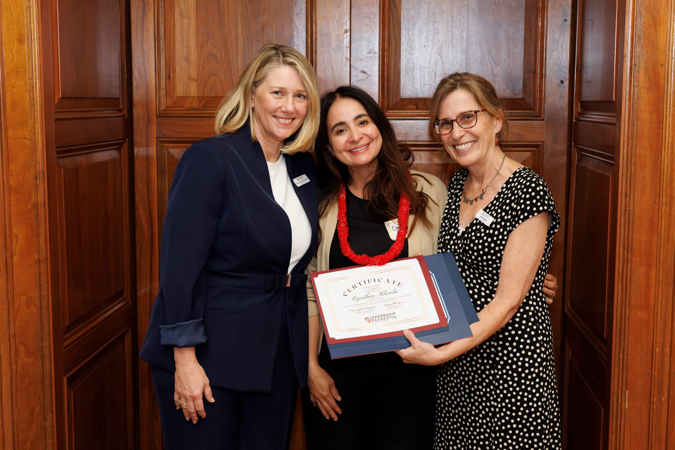 Leadership of Pasadena program graduation